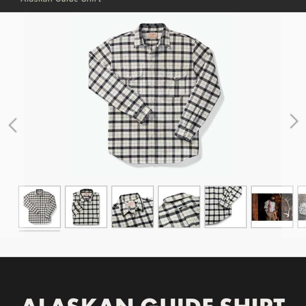 Filson lightweight flannel shirt size XL